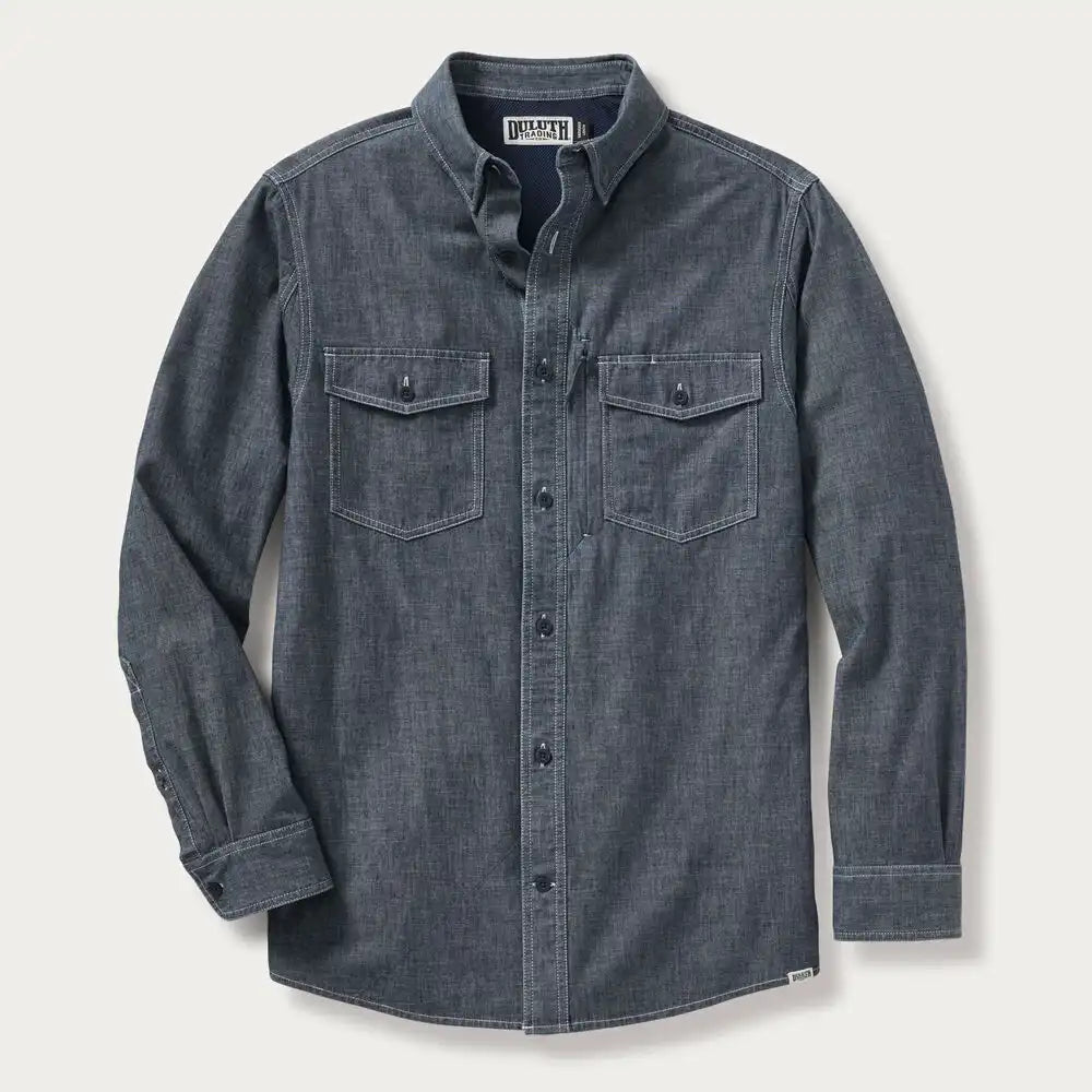 Men's No Quit Utility Standard Fit Chambray Shirt